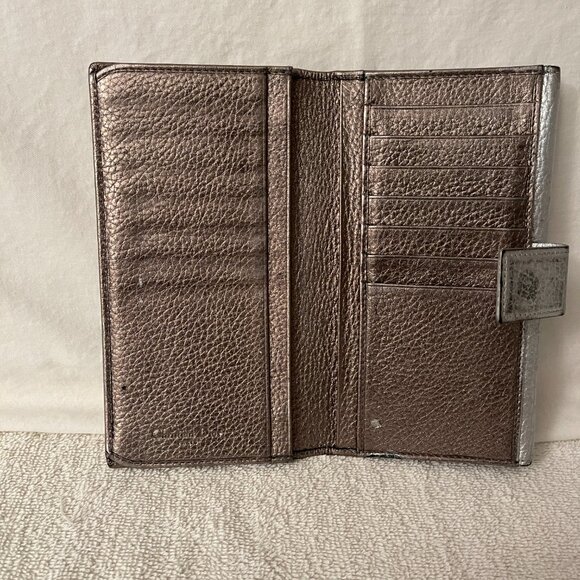 CHRISTIAN DIOR vintage silver long wallet - Picture 2 of 8
